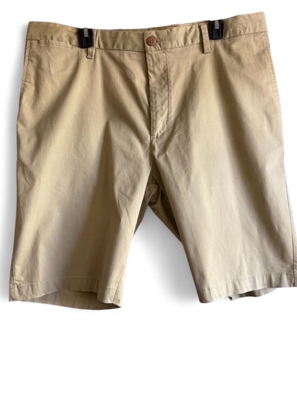Tommy Bahama Khaki Flat-Front Cotton Shorts